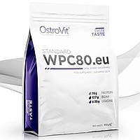 Протеин сывороточный Ostrovit WPC 80 Standart 900 г. Сывороточный протеин, Бисквит, Пакет