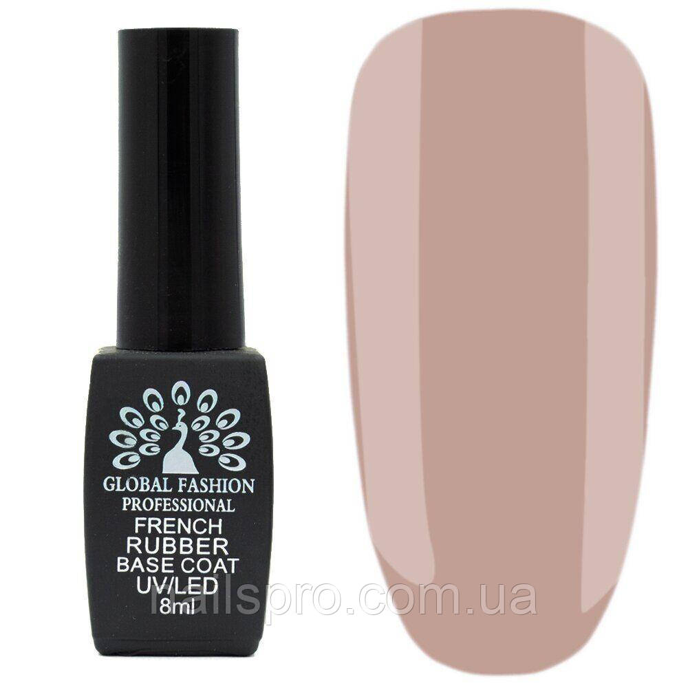 База для гель лаку Global Fashion 8 мл French Rubber Base Coat № 07