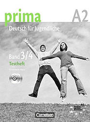 Prima Deutsch für Jugendliche 3-4 Testheft mit Audio-CD