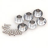 Кілки для акустичної й електрогітари 3L+3R Semiclosed Nickel, фото 3