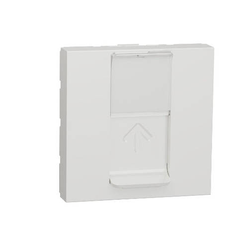 Розетка комп'ютерна RJ45 одинарна категорія 5 UTP 2 модуля Unica New NU341118, фото 1