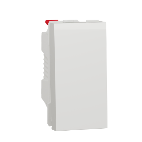 Вимикач 1-клавішний схема 1, 10А, 1 модуль білий Unica New NU310118