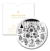Диск для стемпінгу BORN PRETY - Cristmas BP-R001