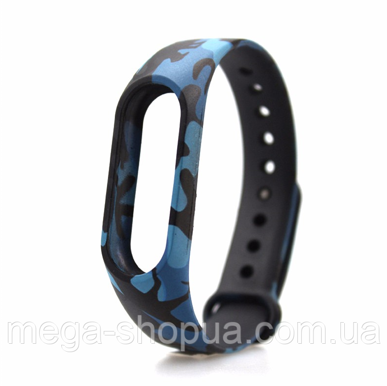 Силіконовий ремінець для фітнес браслета трекера Xiaomi Mi Band M2 Камуфляж 3