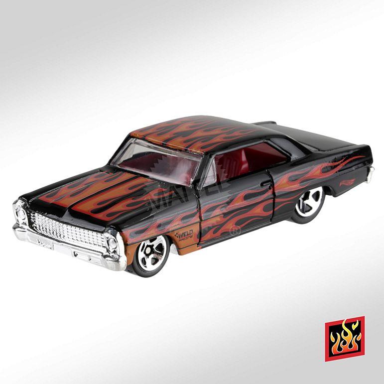 Машинка Хот Вилс ’66 Chevy® Nova™ 1:64 Hot Wheels Mattel FYF18
