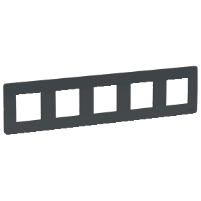 Рамка 5-постова, антрацит Unica New NU201054, фото 1