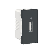 USB-коннектор 1 модуль антрацит Unica New NU342954