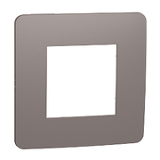 Рамка 1-постова, Шоколад/білий Unica New NU280216