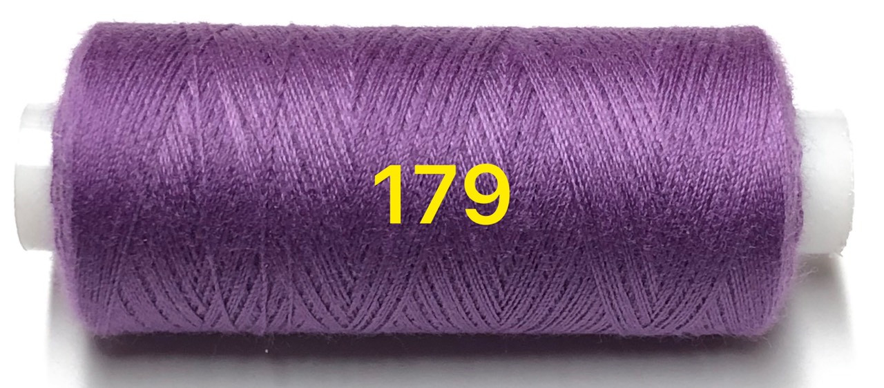 Швейна нитка Kiwi 40/2 400 ярдів No179 Фіолетово-бузковий, фото 1