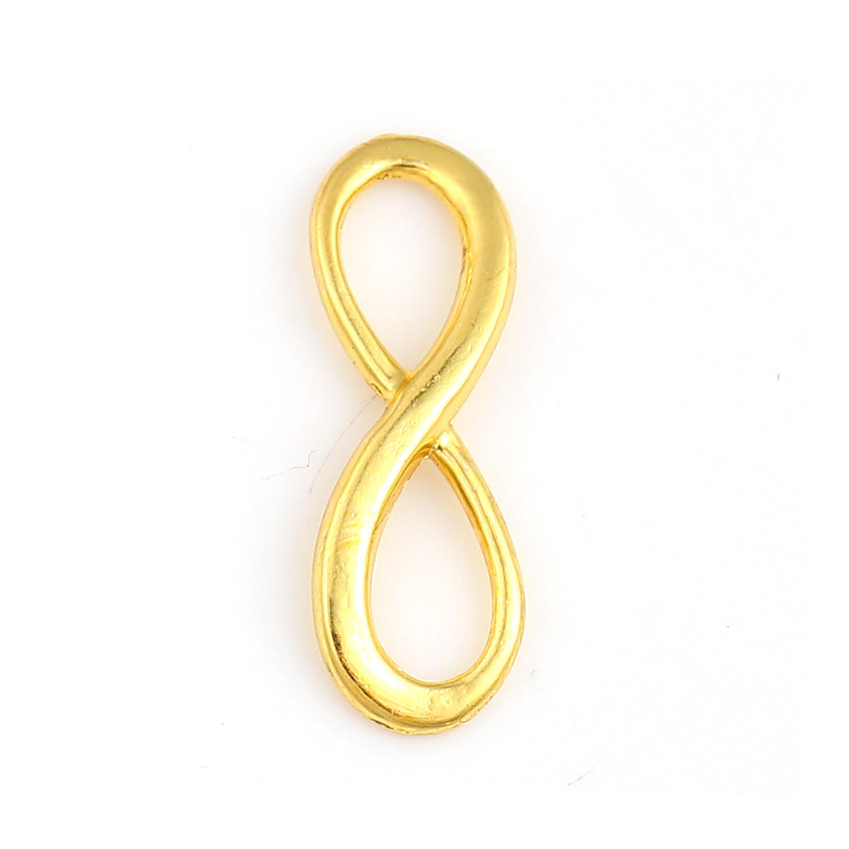 Конектори Finding Нескінченність у формі 8 Золотистий 24 мм x 8 мм