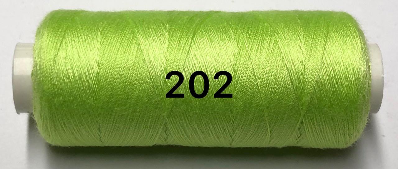 Швейна нитка Kiwi 40/2 400 ярдів No202 Зелений, фото 1