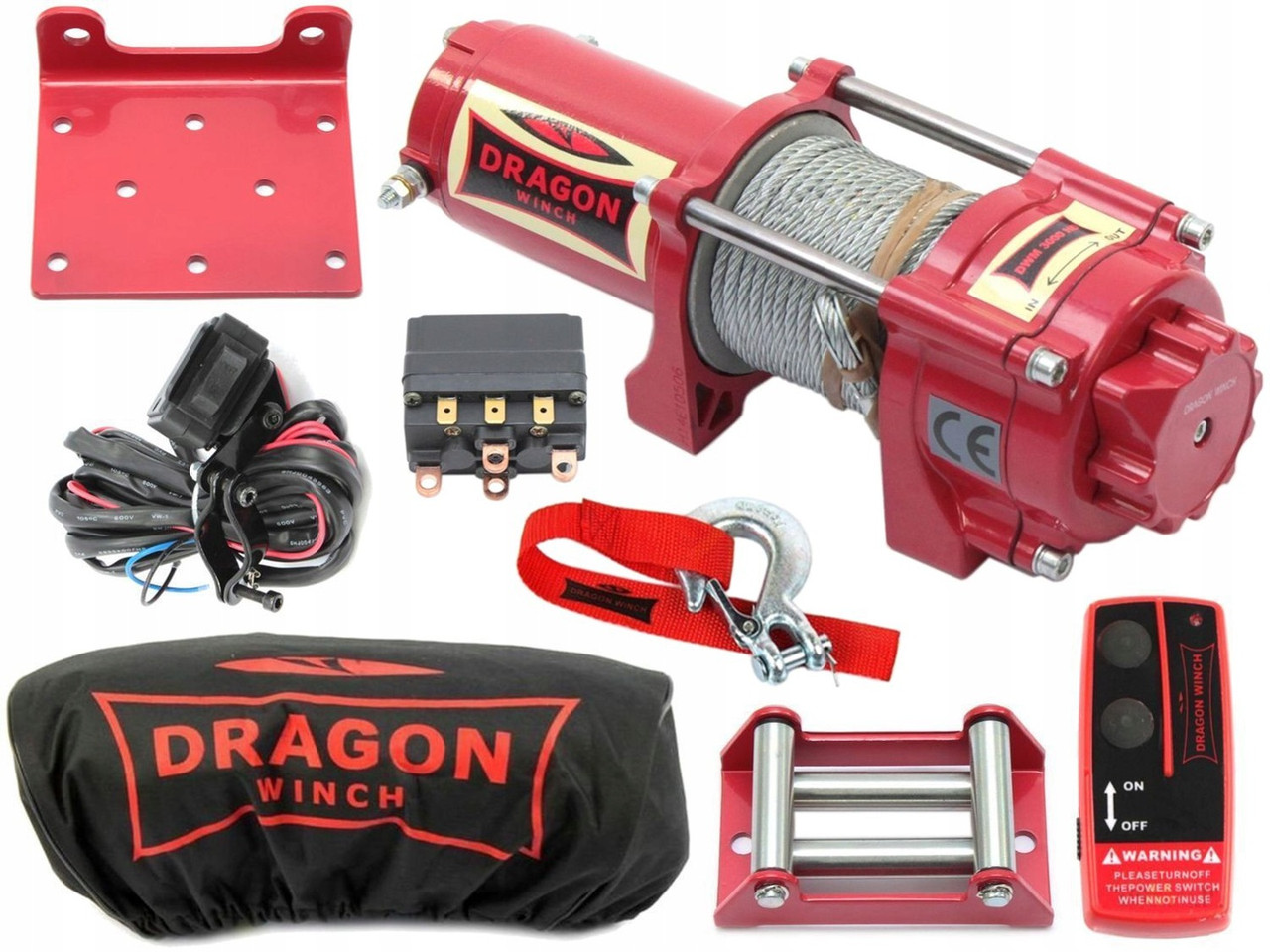 Електрична лебідка для квадроциклів DRAGON WINCH MAVERICK 3500 ST