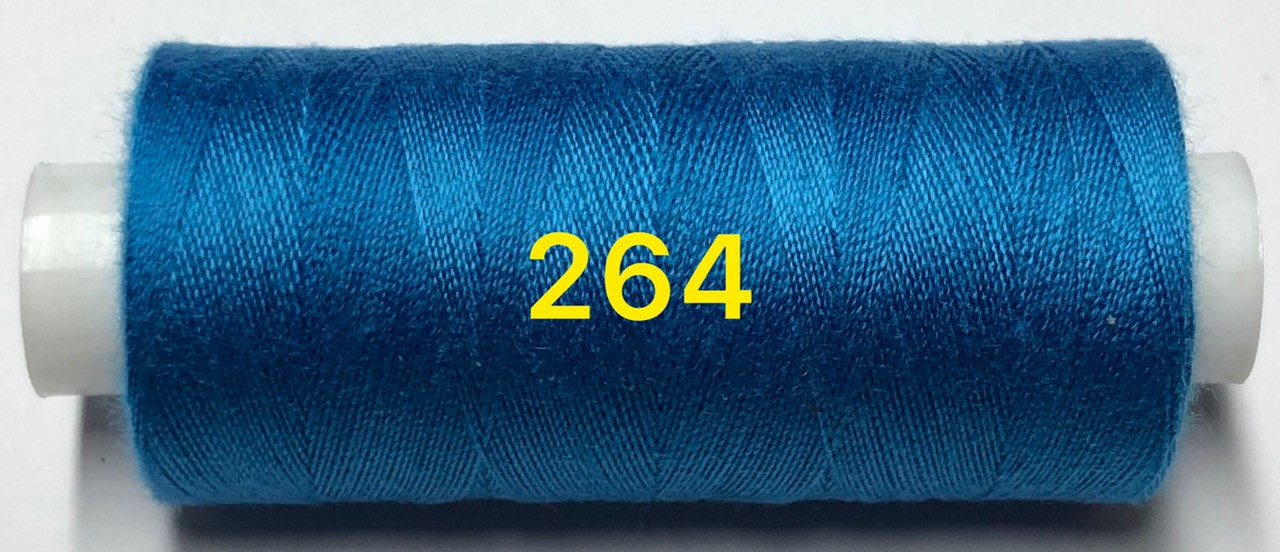 Швейна нитка Kiwi 40/2 400 ярдів No264 Синій, фото 1