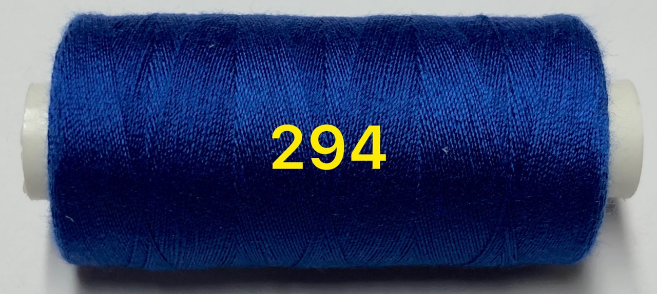 Швейна нитка Kiwi 40/2 400 ярдів No294 Синій, фото 1
