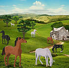 Фігурка коня для диорами, макета, мініатюри 1:43 приблизно 5 см, фото 4