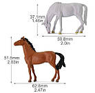 Фігурка коня для диорами, макета, мініатюри 1:43 приблизно 5 см, фото 5