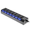 Концентратор USB HUB концентратор HI-SPEED 7SW на 7 портів з вимикачами Black (90353), фото 4