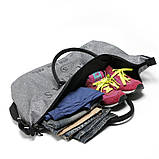 Сумка жіноча дорожня VS спортивна, пляжна в стилі Victoria's Secret (чорна), фото 5