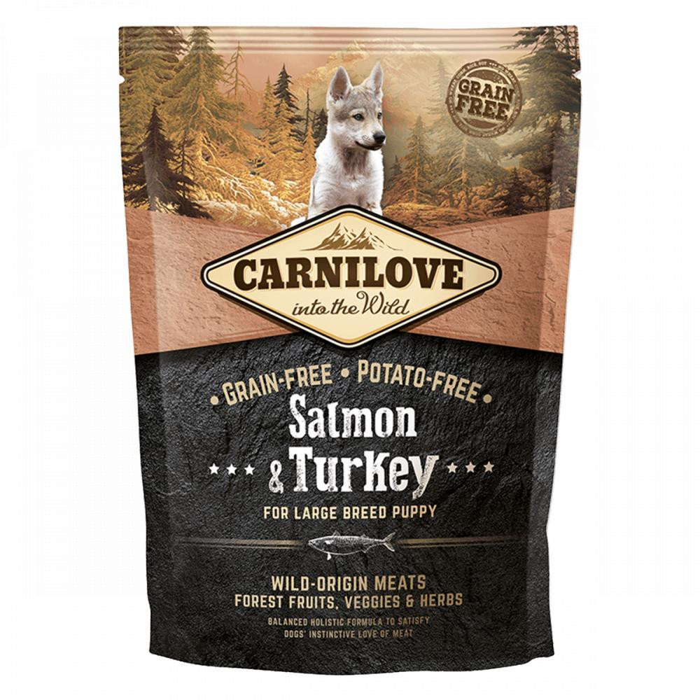 Корм для цуценят Carnilove Puppy Large Breed Salmon&Turkey 1,5кг, фото 1