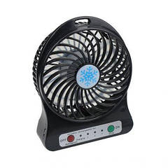 Міні вентилятор mini fan з акумулятором (Black)