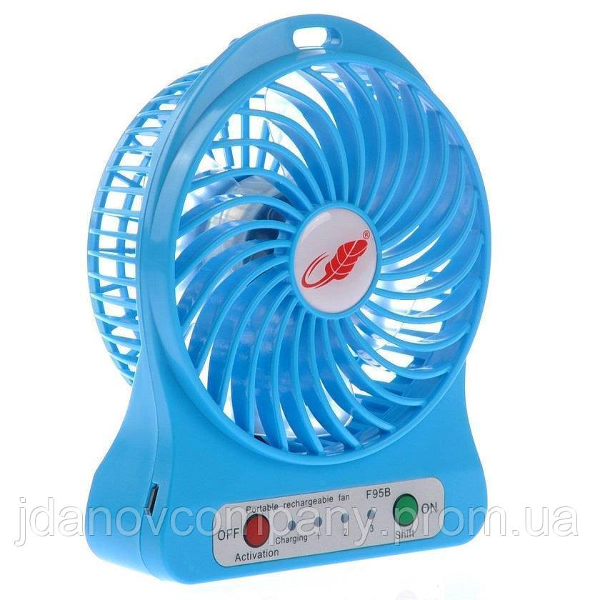Синій вентилятор fan mini