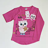 Туніка для дівчинки Сова, зі стразами 104,110,116,, фото 2