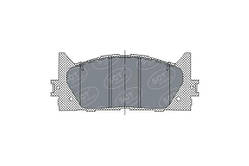 SP 325 PR Комплект передніх гальмівних колодок, дискове гальмо SCT MANNOL Тойота камі