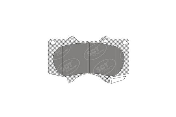 SP 328 PR Комплект передніх гальмівних колодок, дисковий гальмо Land Cruiser SCT MANNOL