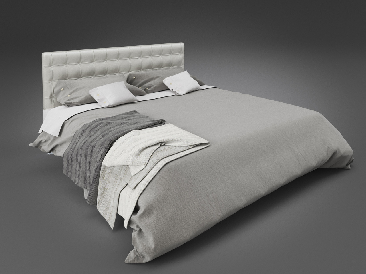 Двоспальне ліжко Глорія Tenero 140х200 металева з м'яким узголів'ям