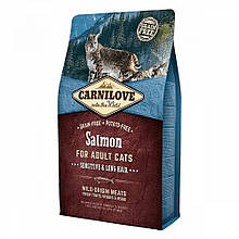 Корм для котов Carnilove Cat Salmon Sensitive & LongHair 2кг