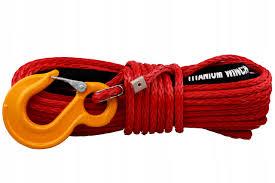 Синтетичний Трос UHMWPE Titanium 12мм 28м з крюком для лебідок 12000-15000 lbs