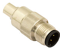 Штыревой разъем M12 для кабеля диам. 5,5 мм, CDV-55 M.D. Micro Detectors