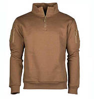 Реглан тактический утепленный Mil-Tec TACTICAL SWEAT-SHIRT WITH ZIPPER койот 11472519