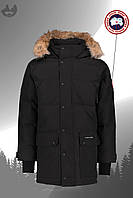 Парка мужская куртка зимняя теплая качественная черная Canada Goose Emory Parka