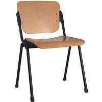 Офісний стілець для відвідувачів Era (Ера) wood chrome/black