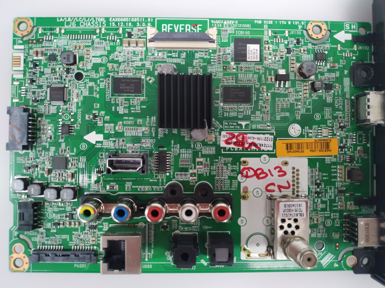 Запчастини телевізору LG 55LJ5500 (EAX67148704, EAX67209101, EAD63990503)
