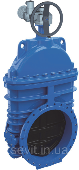 Засувка з погумованим клином AVK (Данія) серія 15/42 DN450 PN16 з електроприводом AUMA NORM SA14.6, фото 1