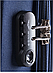 Большой качественный дорожный  чемодан на 2 колесах синий фирма  Wings Одесса Украина, фото 3