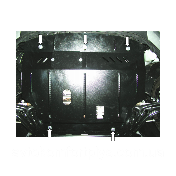 Металева (сталева) захист двигуна (картера) Ford Fiesta VII (2008-) (всі об'єми), фото 1