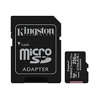 Картка пам'яті MicroSDXC 256 GB UHS-I/U3 Class 10 Kingston Canvas Select Plus R100/W85MB/s + SD-адаптер