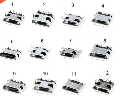 Набір гнізд micro usb 12 видів 60 шт.