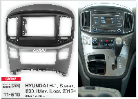 2-DIN переходная рамка HYUNDAI H-1, Starex, i800, iLoad, iMax 2015+ (Black & Silver), CARAV 11-610