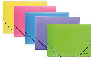 Папка на гумках А4 пластикова кольорова Economix E31633