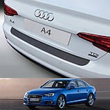 Пластикова захисна накладка на задній бампер для Audi A4 4-дв. седан 2015-2018, фото 10