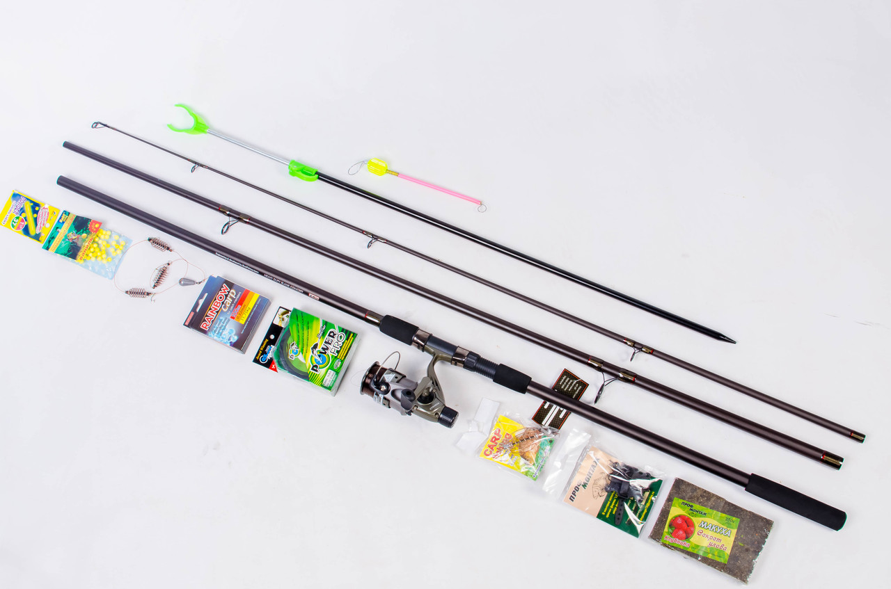 Набір коропове вудлище Weida + котушка Weida 4000 + Подарунок!, фото 1