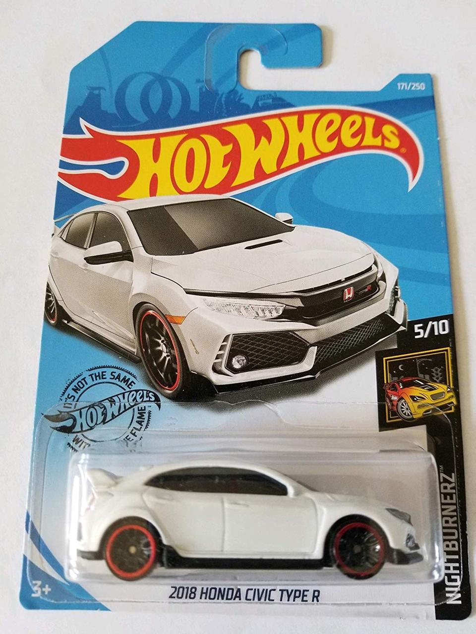 Машинка Хот Вілс 2018 Honda Civic Type R 1:64 Hot Wheels Mattel FYF82