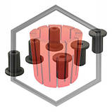 Графітова вставка для грануляції, фото 2