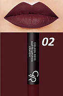 Матовая помада-карандаш для губ Golden Rose Matte Lipstick Crayon 2