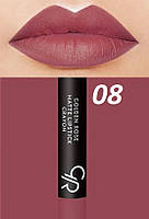 Матова помада-олівець для губ Golden Rose Matte Lipstick Crayon 8