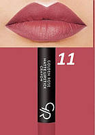 Матова помада-олівець для губ Golden Rose Matte Lipstick Crayon 11